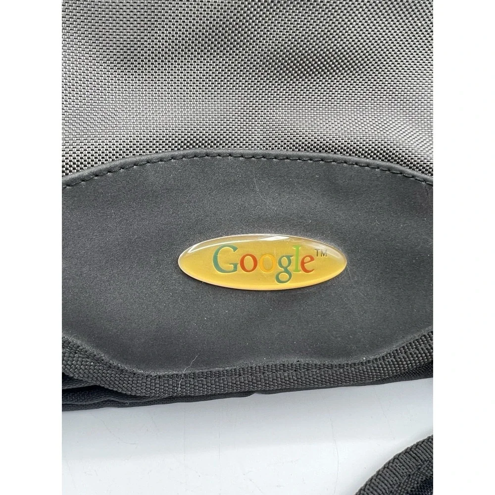 90's VTG Google Classic Logo Employee Laptop Bag Nylon Briefcase Y2K Messenger